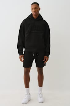 CINCHED LOGO APPLIQUE HOODIE, image 6