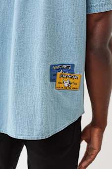 CHAMBRAY WORKWEAR PATCH SHIRT , image 5