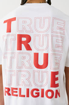 BIG T PUFF STITCH HEAVYWEIGHT TEE, image 1
