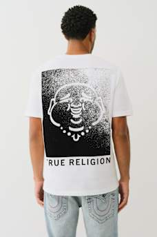 FLOCKED BUDDHA TEE, image 1