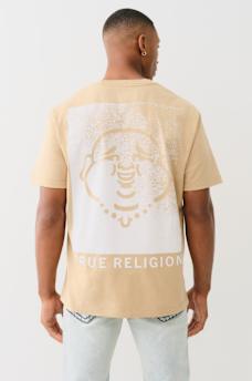 FLOCKED BUDDHA TEE, image 1
