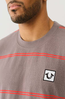 RELAXED STRIPED TEE, image 4