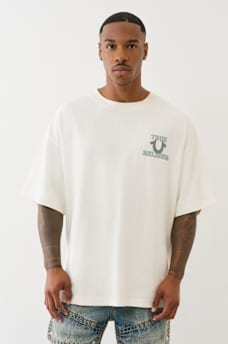 VINTAGE WORLD TOUR PUFF PRINT BOXY TEE, image 2