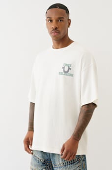 VINTAGE WORLD TOUR PUFF PRINT BOXY TEE, image 3