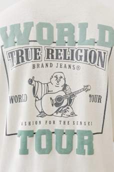 VINTAGE WORLD TOUR PUFF PRINT BOXY TEE, image 5