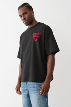 FLOCKED LOGO OVERSIZED TEE, image 2