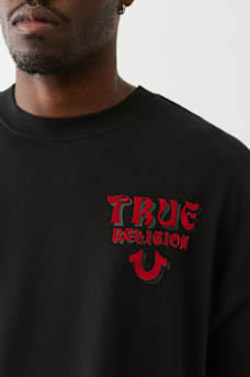 FLOCKED LOGO OVERSIZED TEE, image 4