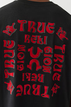 FLOCKED LOGO OVERSIZED TEE, image 5