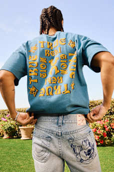 FLOCKED LOGO OVERSIZED TEE, image 1