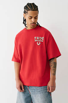 FLOCKED LOGO OVERSIZED TEE, image 2