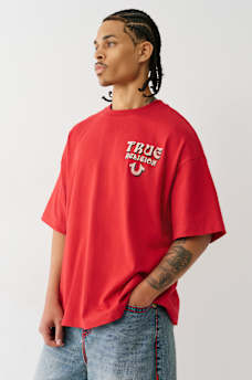 FLOCKED LOGO OVERSIZED TEE, image 3