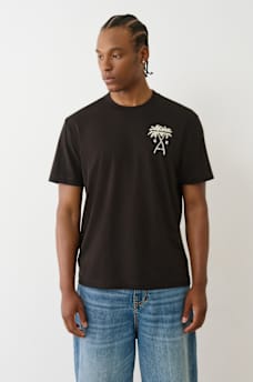 FLOCKED PALM TREE TEE , image 2