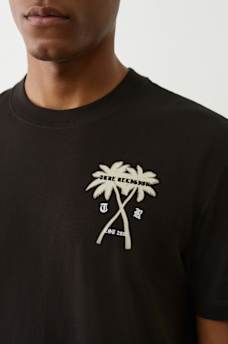 FLOCKED PALM TREE TEE , image 4