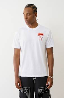 FLOCKED PALM TREE TEE , image 3