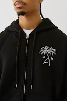 PALM TREE ZIP HOODIE, image 4