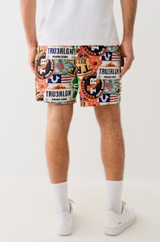 ALLOVER TROPICAL LOGO BOARD SHORT, image 7