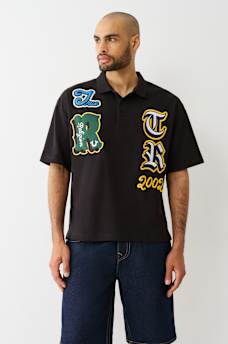 OVERSIZED PATCH POLO SHIRT, image 2