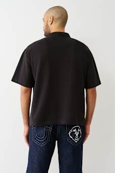 OVERSIZED PATCH POLO SHIRT, image 4