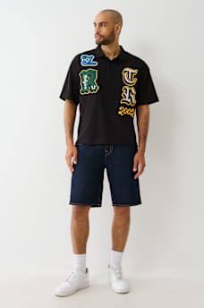 OVERSIZED PATCH POLO SHIRT, image 5