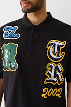 OVERSIZED PATCH POLO SHIRT, image 1