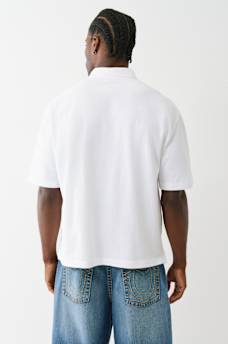 OVERSIZED PATCH POLO SHIRT, image 4