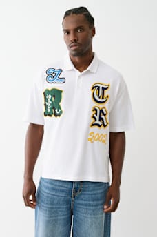 OVERSIZED PATCH POLO SHIRT, image 5