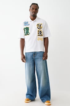 OVERSIZED PATCH POLO SHIRT, image 6