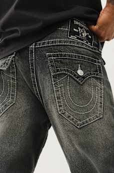 BILLY DISTRESSED BIG T FLAP BOOTCUT JEAN, image 4