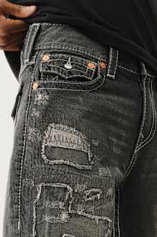 BILLY DISTRESSED BIG T FLAP BOOTCUT JEAN, image 5