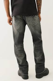 BILLY DISTRESSED BIG T FLAP BOOTCUT JEAN, image 6