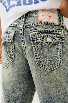 VINNY DISTRESSED SUPER T FLAP ULTRA BAGGY JEAN, image 3