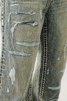 VINNY DISTRESSED SUPER T FLAP ULTRA BAGGY JEAN, image 6