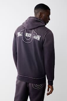 BIG T CRYSTAL HORSESHOE ZIP HOODIE, image 5