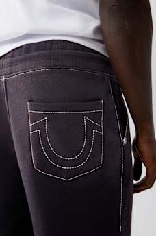 BIG T CRYSTAL HORSESHOE STRAIGHT SWEAT PANT, image 5