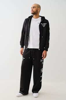 FRENCH TERRY BAGGY SWEAT PANT, image 2