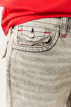 RICKY FRAYED FLAP DENIM SHORT, image 5