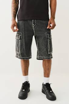 VINNY BIG T DENIM CARGO SHORT, image 2