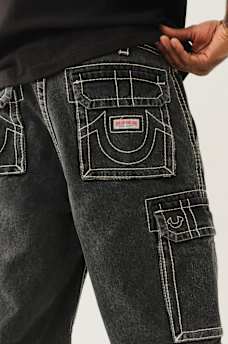 VINNY BIG T DENIM CARGO SHORT, image 5