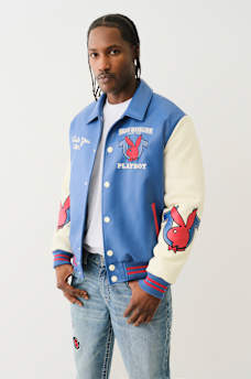 TRUE RELIGION X PLAYBOY BOMBER VARSITY JACKET, image 3