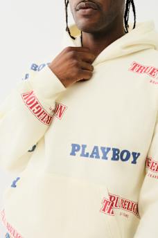 TRUE RELIGION X PLAYBOY CINCHED HOODIE, image 1