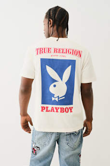 TRUE RELIGION X PLAYBOY 'TAILS YOU WIN' TEE, image 1