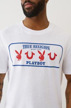 TRUE RELIGION X PLAYBOY LOGO TEE, image 1
