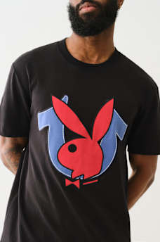TRUE RELIGION X PLAYBOY APPLIQU&Eacute; LOGO TEE, image 4
