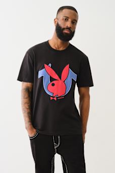 TRUE RELIGION X PLAYBOY APPLIQU&Eacute; LOGO TEE, image 1
