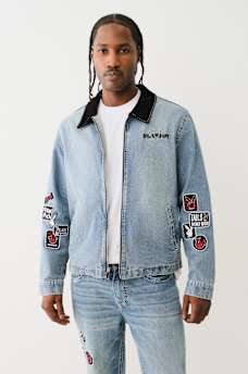 TRUE RELIGION X PLAYBOY BIG T DENIM WORKWEAR JACKET, image 3