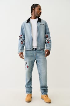 TRUE RELIGION X PLAYBOY BIG T DENIM WORKWEAR JACKET, image 7