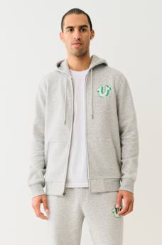 SUDADERA CON CAPUCHA Y CIERRE DE ESTILO GRAFFITI