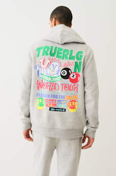 SUDADERA CON CAPUCHA Y CIERRE DE ESTILO GRAFFITI