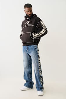 BIG T LOGO ZIP TRIM HOODIE, image 6
