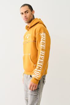 BIG T LOGO ZIP TRIM HOODIE, image 2